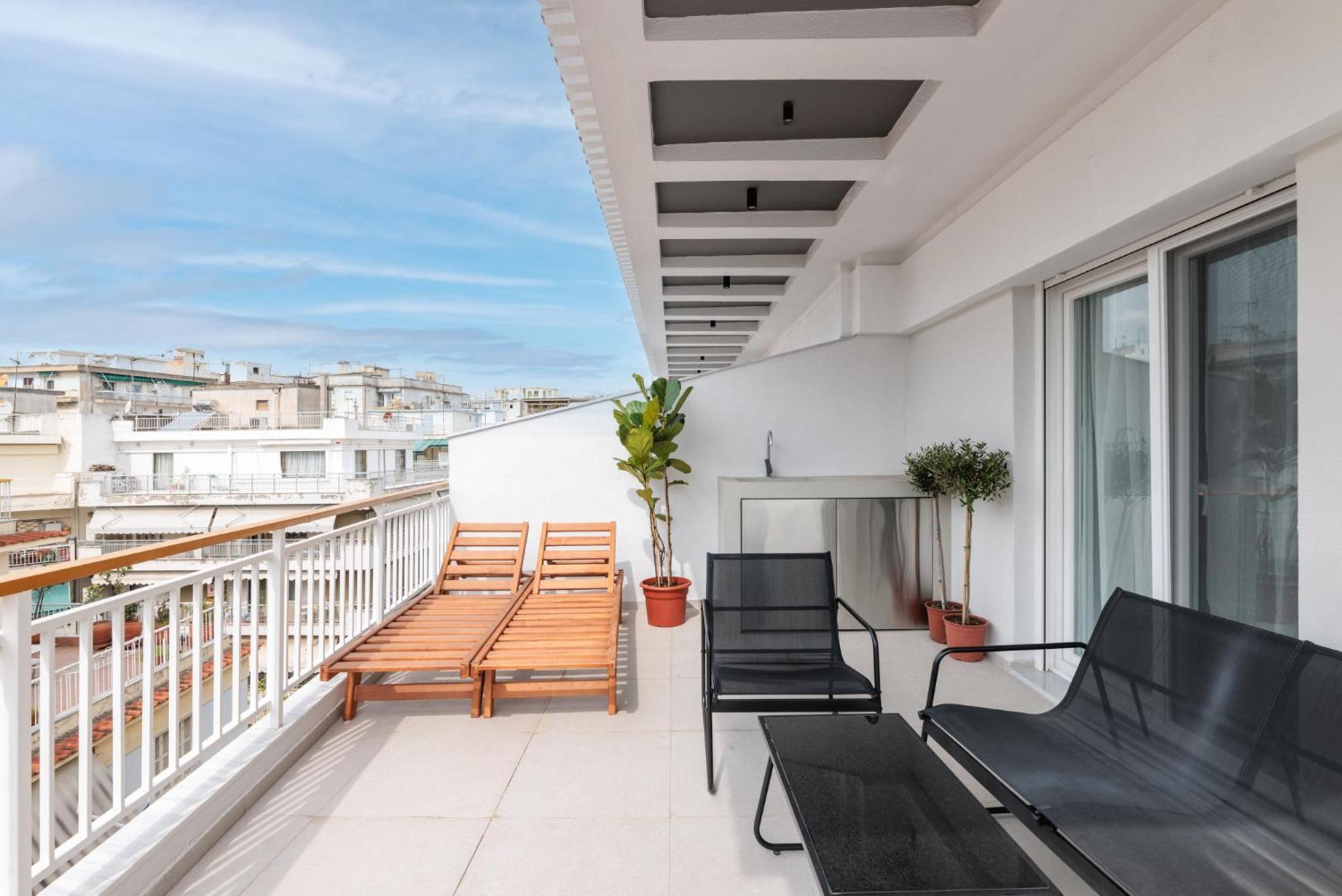 Ferienwohnung Skyview Bliss #4 Thessaloniki Exterior foto